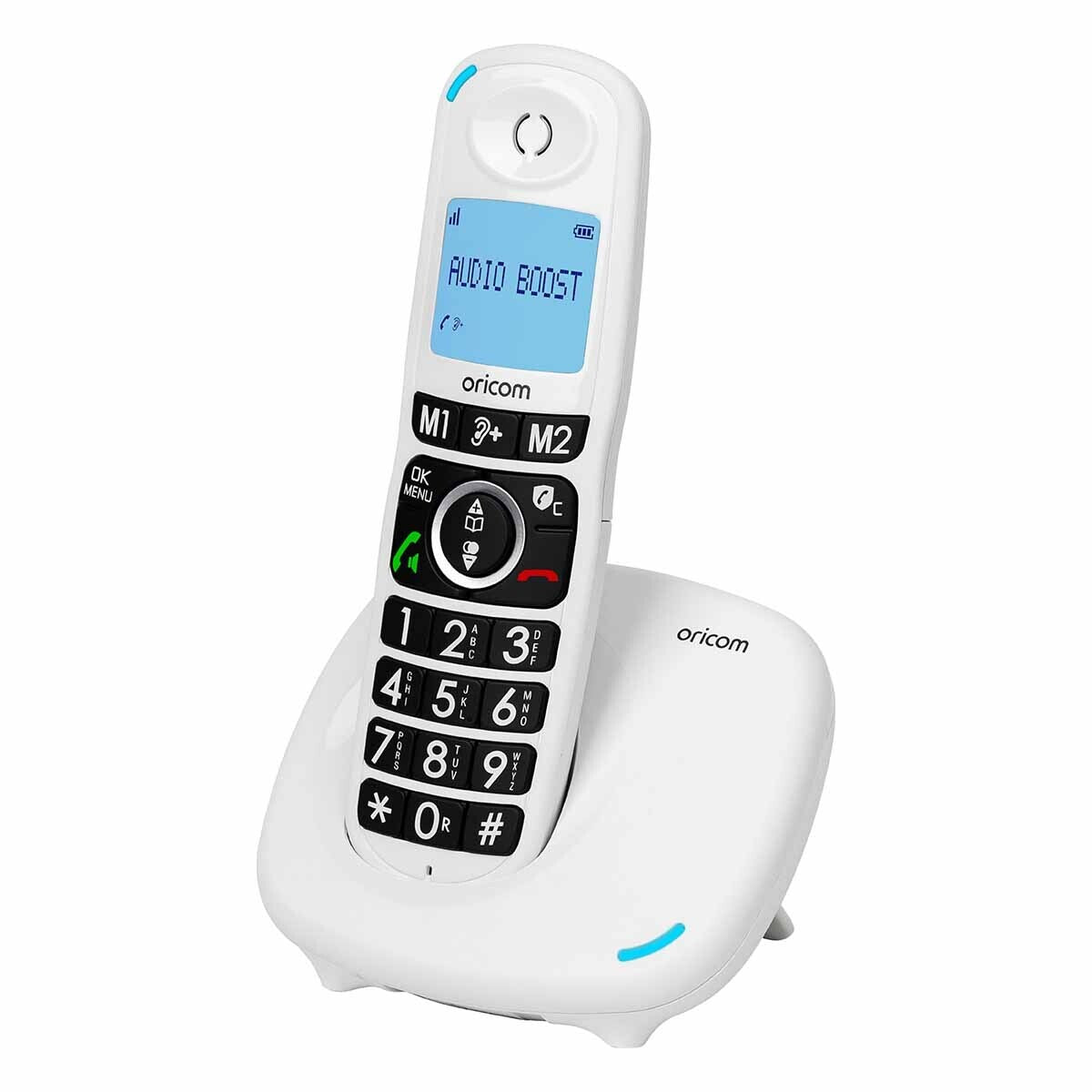 Oricom CARE620 DECT コードレス増幅電話パック (インスタント コール ブロッキング + 追加ハンドセット付き)