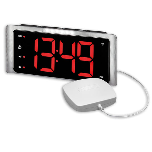 Amplicomms Alarm Clock with Vibrating Pad