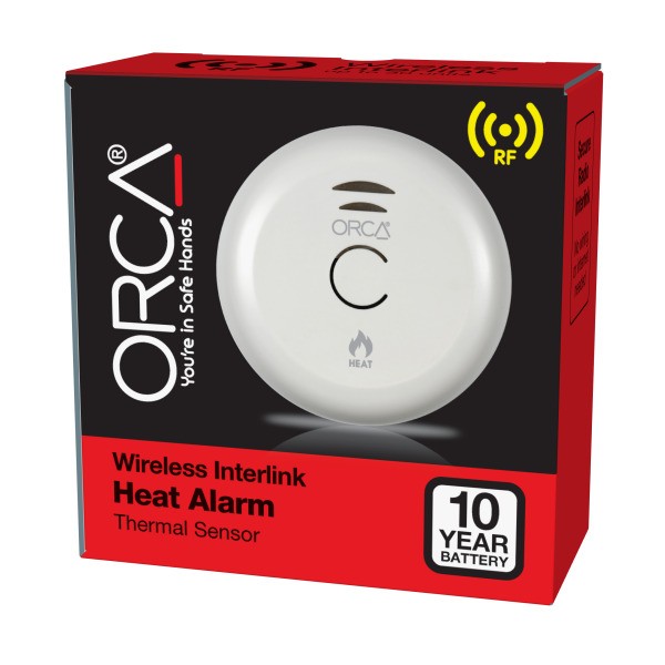 Orca® 10 Year Wireless Interlink Heat Alarm