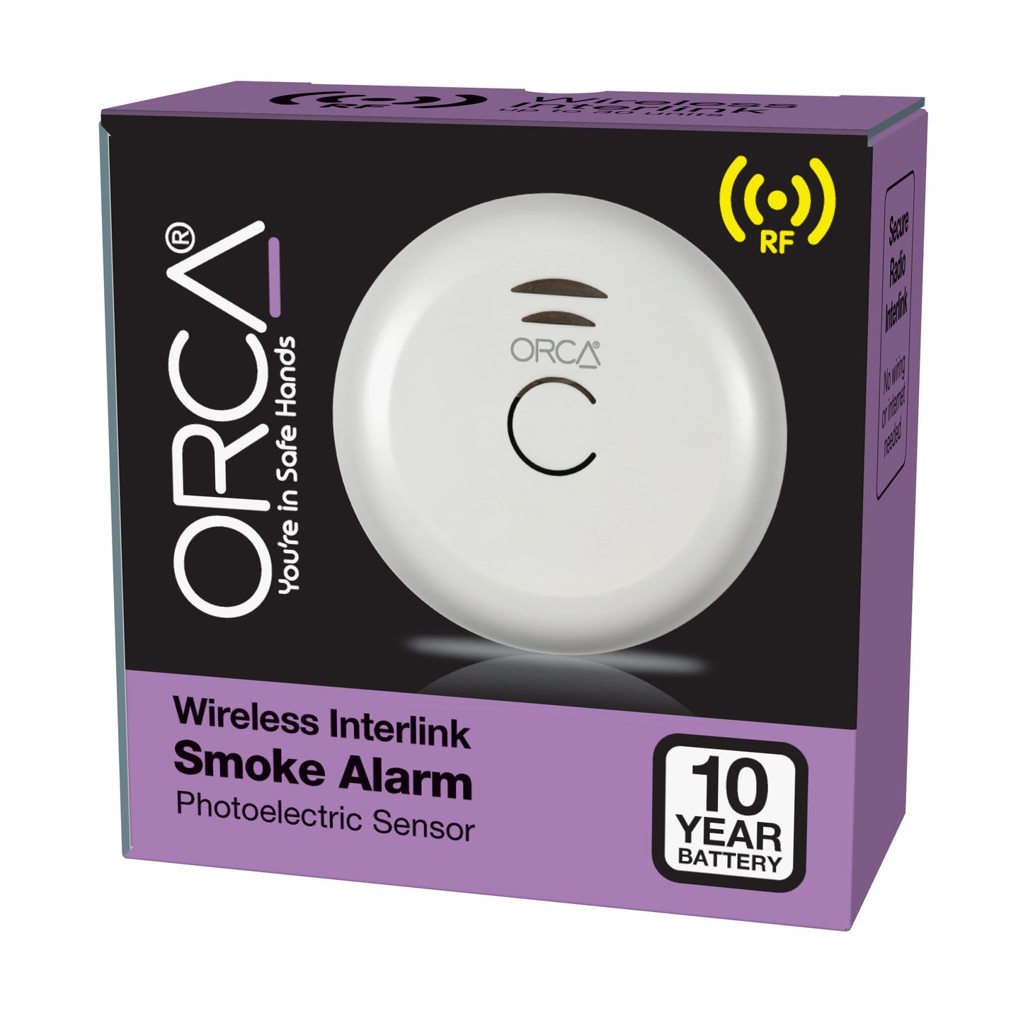 Orca® 10 Year Wireless Interlink Smoke Alarm