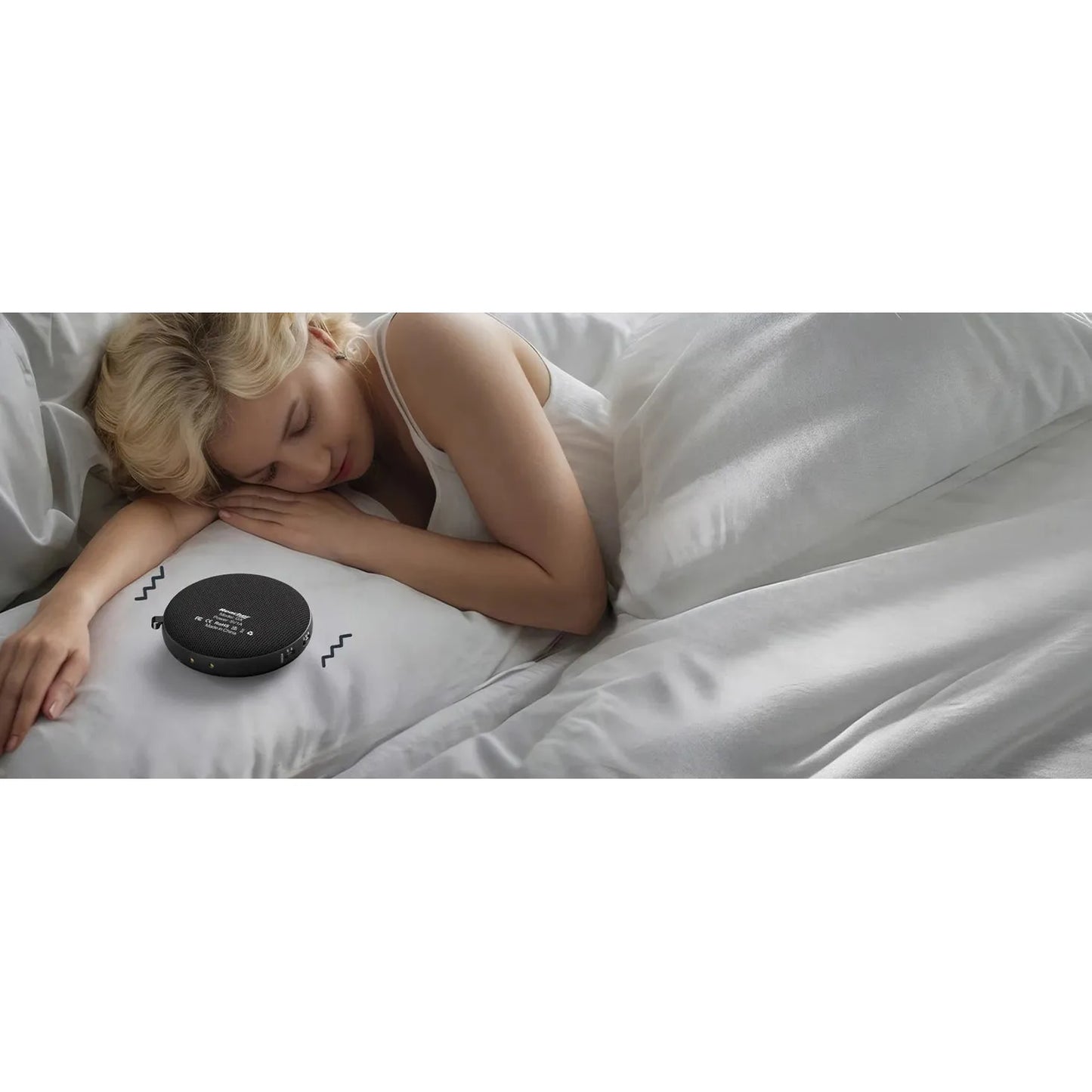 Reacher Portable Vibrating Alarm Clock with Wireless Magnetic Charger