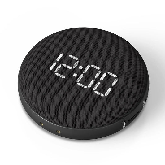 Reacher Portable Vibrating Alarm Clock with Wireless Magnetic Charger